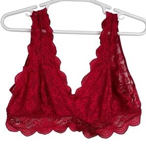 AvidLove Lace Bralette - Red 22W